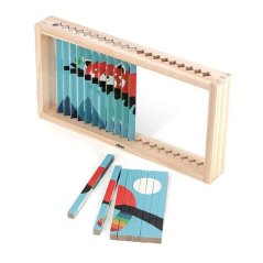 Vilac Drewniane puzzle 4D Zwierzęta