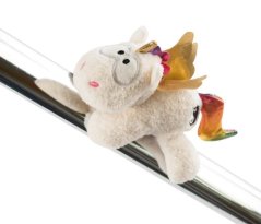 Unicorno di peluche Arcobaleno Yang 12 cm con magnete