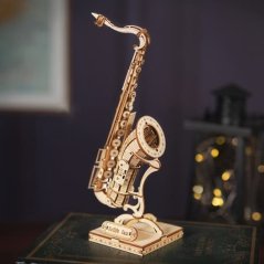 RoboTime puzzle 3D din lemn saxofon