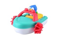 Loď/Člun s tučňákem do vody na natažení 11x12cm