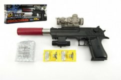 Pistole plast/kov 33cm na vodní kuličky 9-11 mm