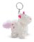 NICI Porte-clés licorne Theodor en habit de neige 10cm, VERT