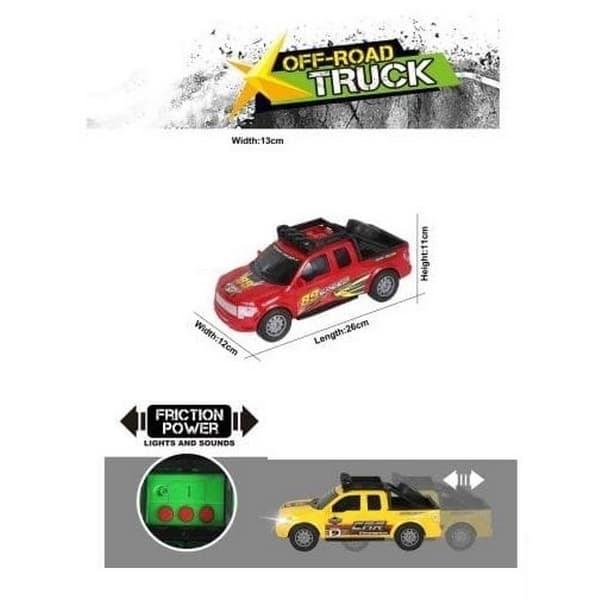 Auto se zvukem a světlem, červené