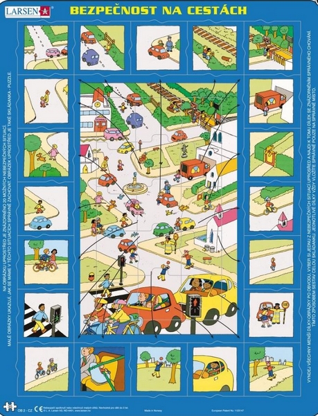 Közlekedésbiztonsági puzzle 35 darab