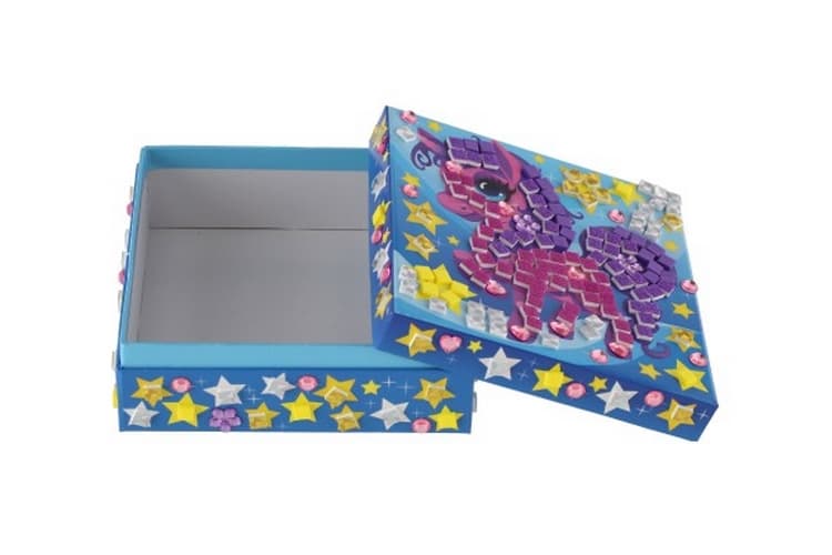 Set creativ de bijuterii unicorn cu mozaic cu accesorii în cutie 29x25,5x6cm