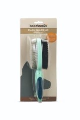 Beeztees Oboustranný kartáč se štětinami a nerezovými hroty 25cm