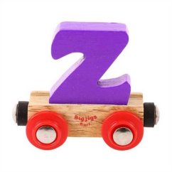 Bigjigs Rail Wagon Voie ferrée en bois - Lettre Z
