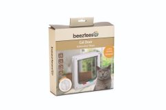 Beeztees Dvířka MUZE pro kočky bílá 19,2×20cm