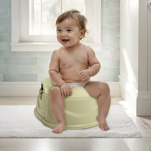 3v1 nočník, sedátko na WC, stolička, světle zelená, 20x34,5x37 cm