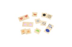 Fa puzzle párok - formák