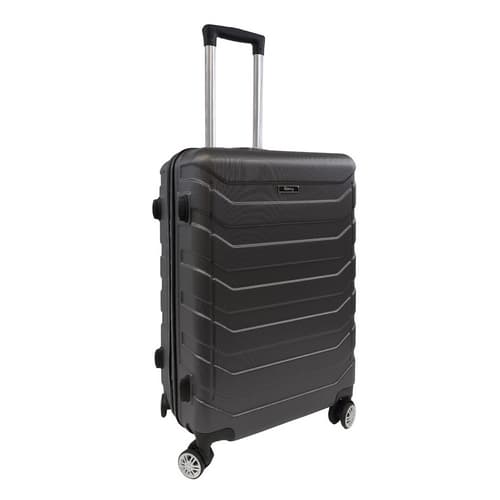 Bavy Cestovní kufr skořepinový 24" Ribs  Dark grey