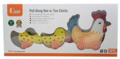 Viga Wooden Tug and Pull - hen