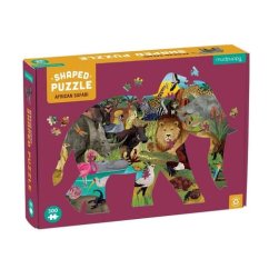 Mudpuppy Puzzle safari africain en forme d'éléphant 300 pièces