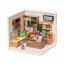 Casa en miniatura RoboTime Librería fascinante