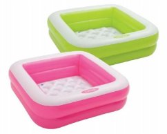 Piscină pătrată gonflabilă Intex, 2 camere 85x85x23cm