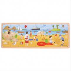 Puzzle Bigjigs Toys - Pe plajă