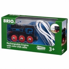Brio 33599 Elektromos Okomotiva újratölthető mini USB-kábelen keresztül