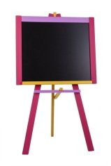 Tabule stojanová růžová sololit dřevěná 100x56cm