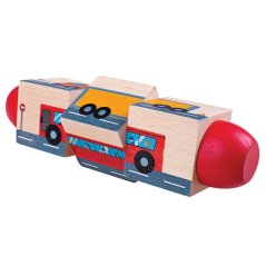 Zabawki Bigjigs Toys Transport na rolkach z silnikiem