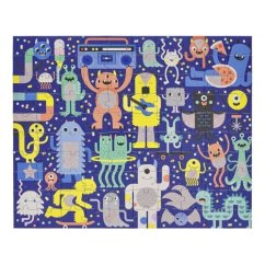 Petit Collage Puzzle monstres 100 pièces avec lunettes 3D