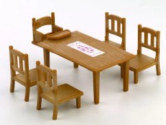 Sylvanian Families - Nábytek jídelní stůl se židlemi