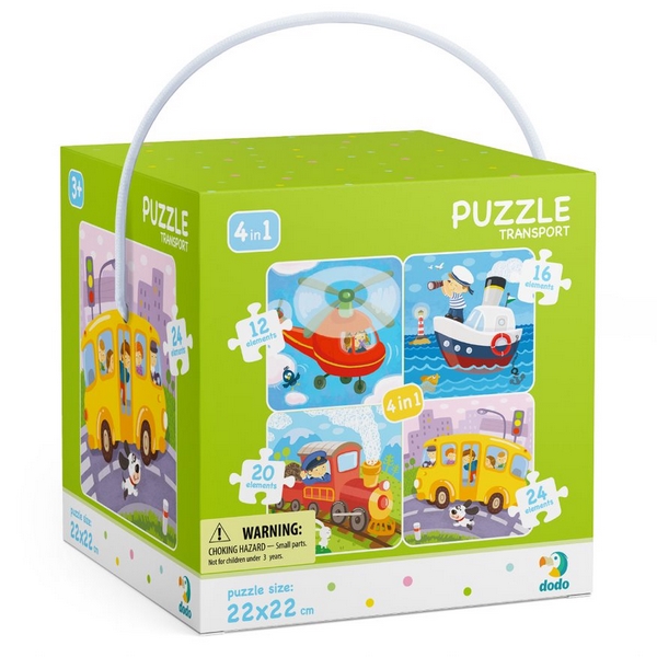 TM Toys Dodo Puzzle 4en1 Transporte
