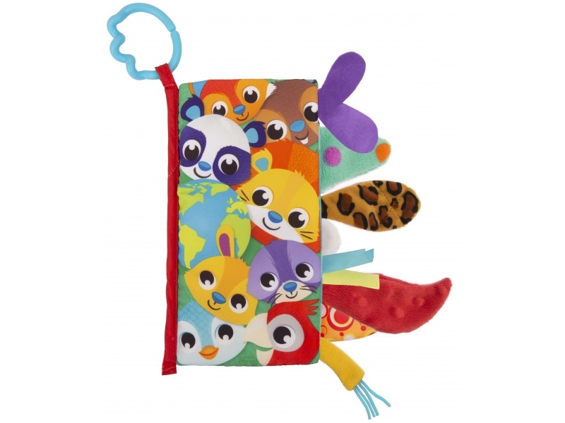 Playgro Libro textil con colas de animales