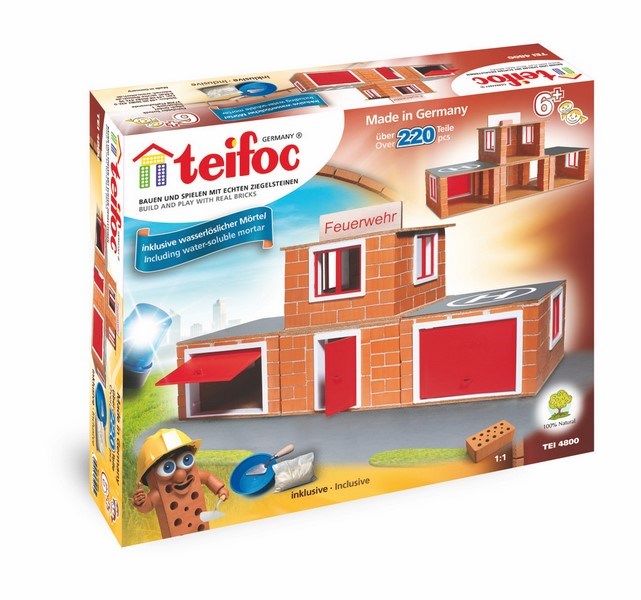 Caserne de pompiers en briques Teifoc