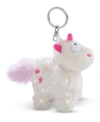NICI Porte-clés licorne Theodor en habit de neige 10cm, VERT