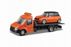 Bburago 1:43 Vontató + Mini Copper S narancssárga