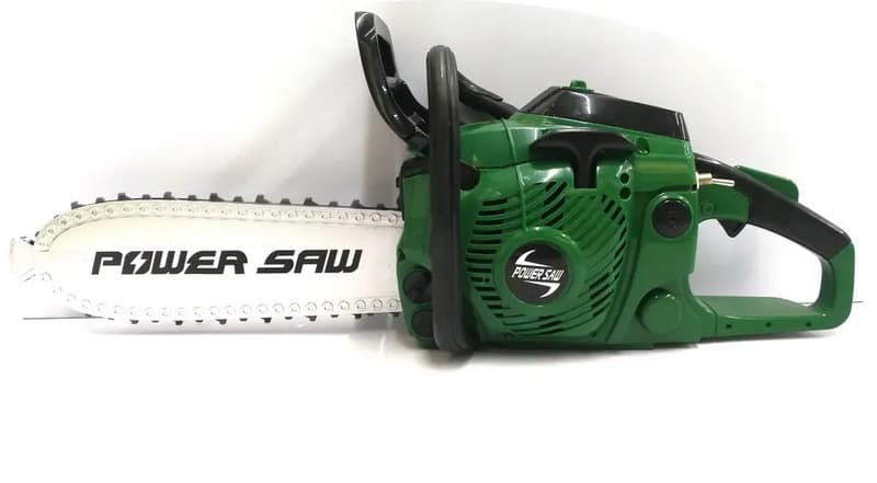 Motorová píla 40 cm na batérie so zvukom zelená