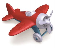 Jucării verzi Avion roșu