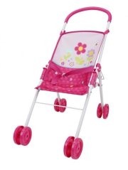 Ensemble de jeu 3 pièces, poussette, berceau et lit d'enfant - Fleurs
