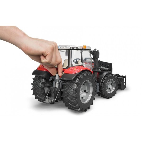 Bruder 3047 Traktor MASSEY FERGUSON + čelní nakladač