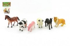 Fattoria degli animali 6pcs plastica 9 cm