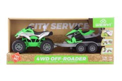 Quad avec scooter à batterie