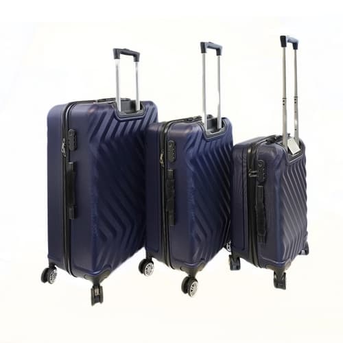 Bavy Cestovní kufr skořepinový Waves Navy - set 3 ks