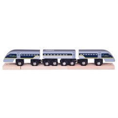 Bigjigs Rail Fast Eurostar E320 + 3 rails