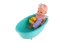 Păpușă bebeluș 26cm cu cadă de baie și accesorii