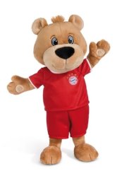 NICI pluș FC BAYERN MÜNCHEN Ursul Berni 35 cm în tricou de fotbal, VERDE