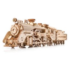 Puzzle 3D din lemn Little Story Locomotivă cu abur