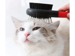 Měkký oboustranný kartáč na psí a kočičí chlupy