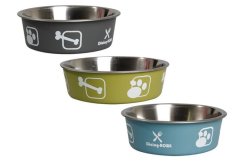 Karlie Miska nerezová s plastovým opláštěním modrá 14cm 450ml