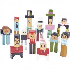 Personajes del cubo de madera Vilac
