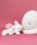 Doudou Coffret cadeau - Lapin en peluche avec pompon rose 25 cm