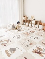 2Kids Toys Játékszőnyeg Állatparti 9 darabos