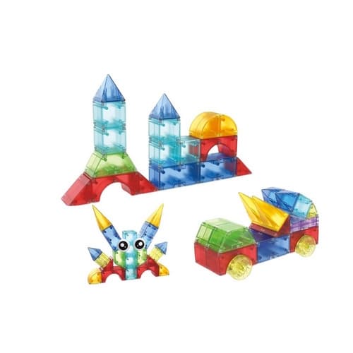 Magnetická stavebnice 3D 62 ks