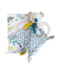 Doudou Coffret cadeau - koala Yoca avec hochet 22 cm