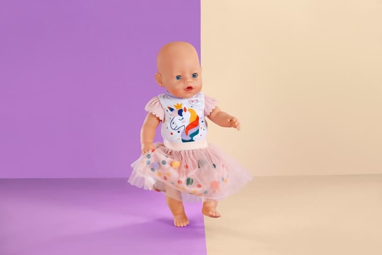BABY born Tutu šatičky jednorožec, 43 cm