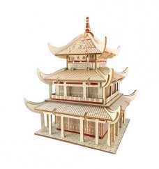 Drewniane puzzle 3D Woodcraft Wieża Yueyang